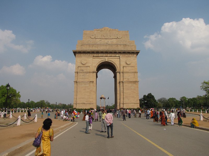india_gate.jpg - De India gate. Opgericht voor alle Indische slachtoffers uit de eerste wereldoorlog.